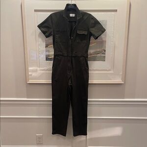 RIVET UTILITY worker Cotton-Blend Twill Jumpsuit